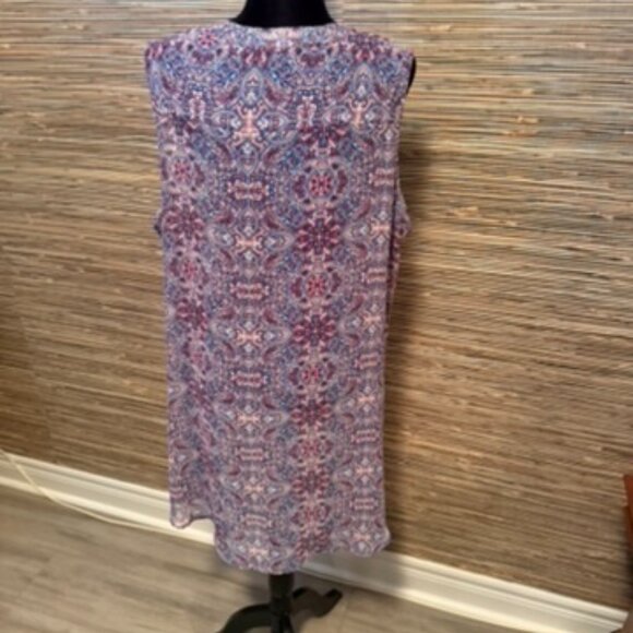 Chiffon Floral Shirt UNLINED - Picture 2 of 3